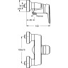 Смеситель для душа IDEAL STANDARD CeraMix Blue B9493AA